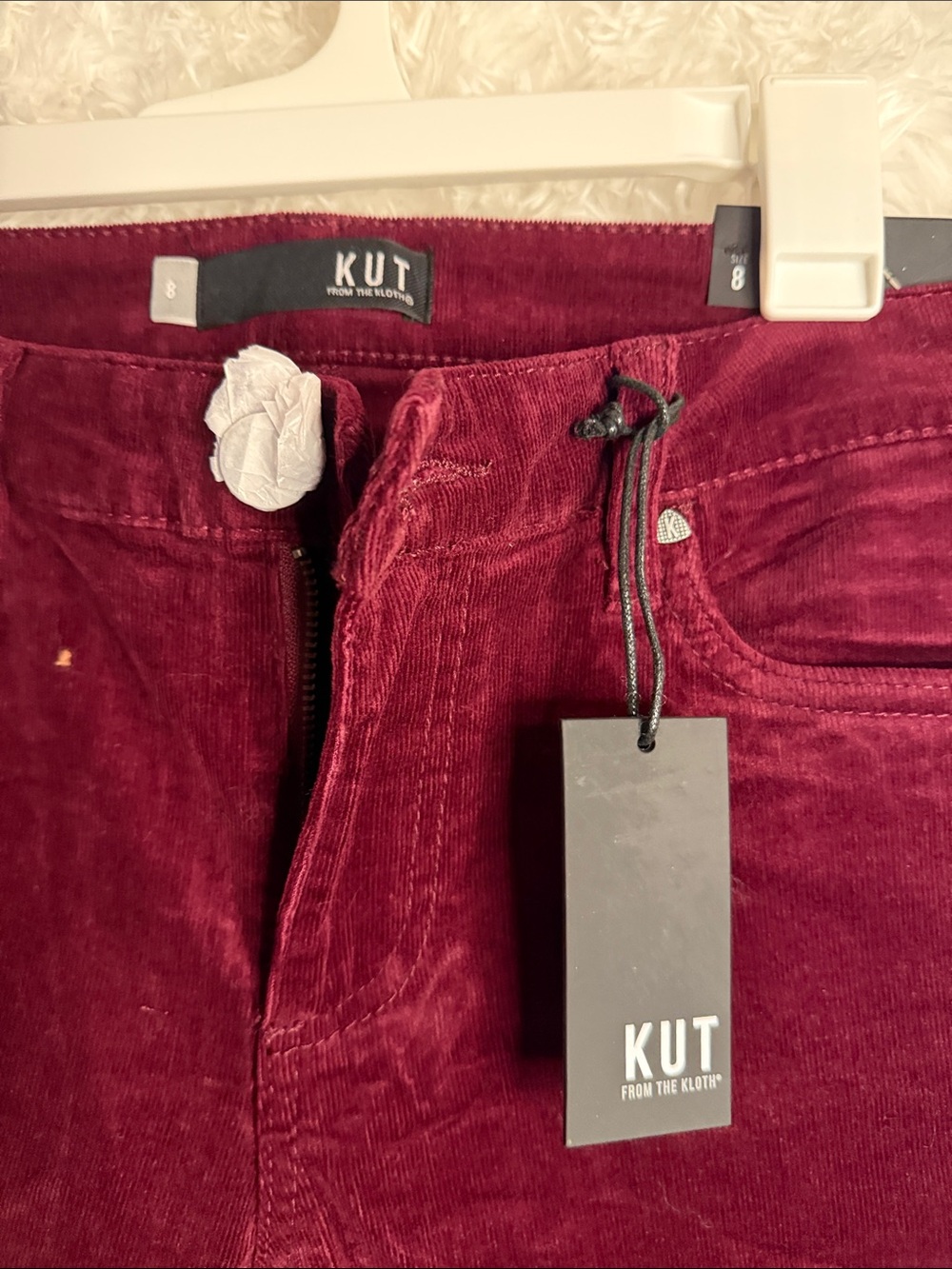 Kut from the Kloth Burgundy Diana Skinny Jeans - Picture 4 of 4